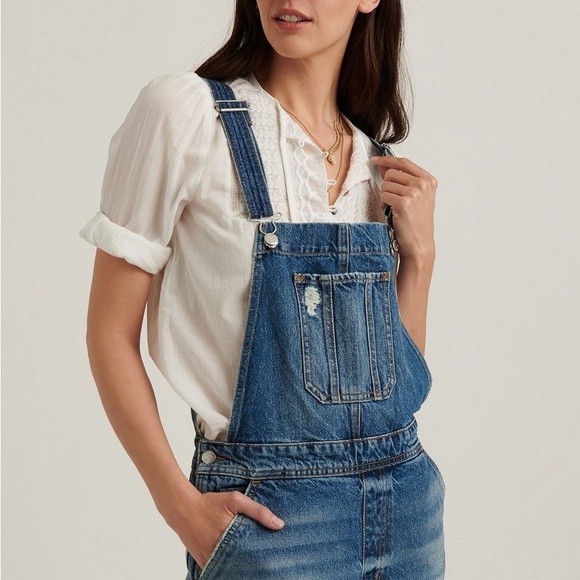 Lucky Brand Relaxed Overalls - Picture 2 of 5